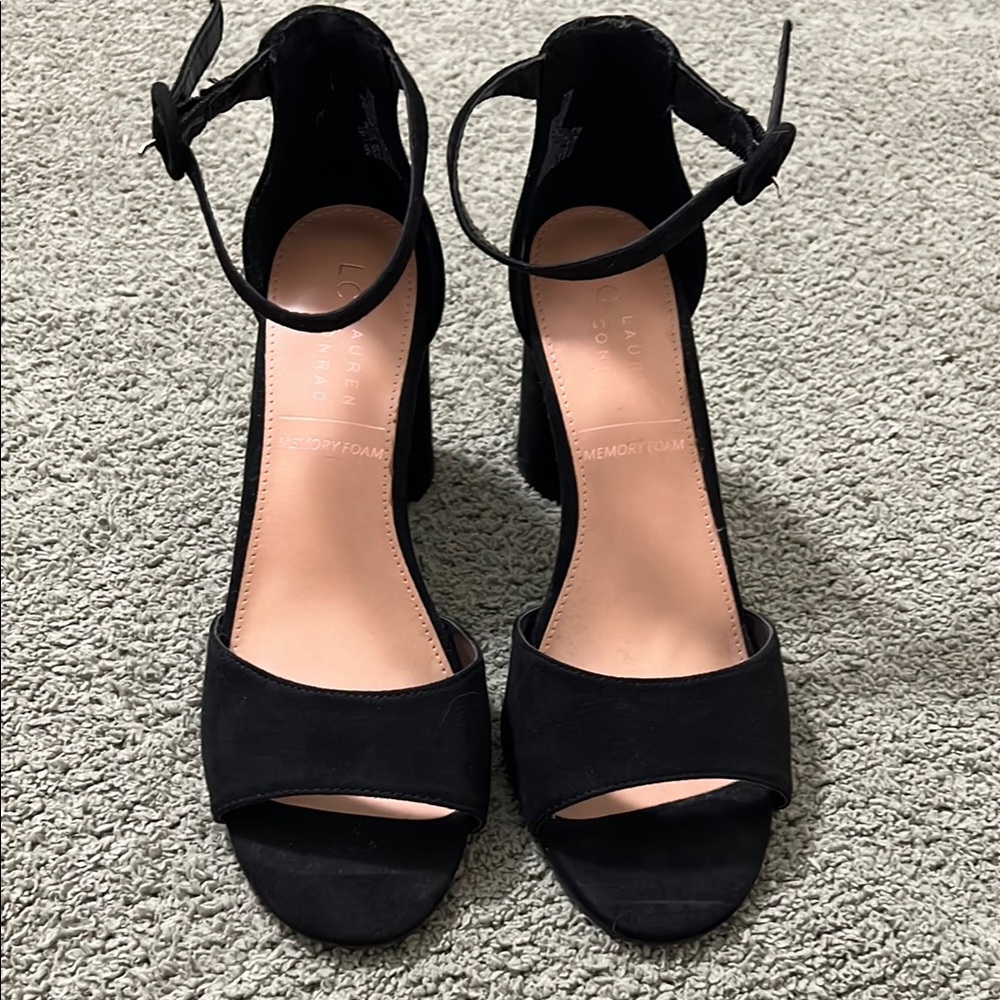 Lauren Conrad memory foam Black Women's Heels